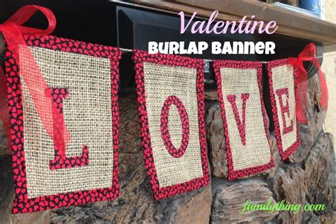 cheap burlap banners valentine